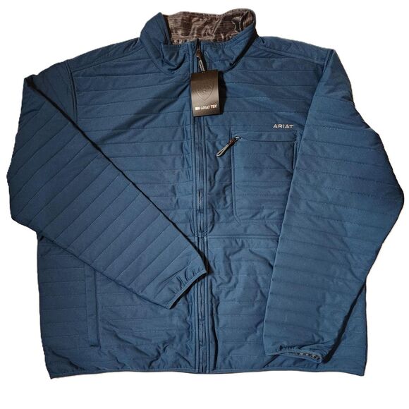 Ariat Wylie Full-Zip Jacket | Men’s 3XL | Teal | NWT - Picture 1 of 9